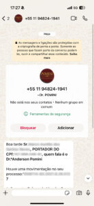 esse número de telefone NÃO pertende ao Dr. Pomini, tampouco ao escritório Pomini Advogados.